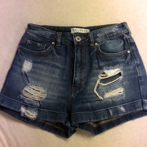 High waisted shorts